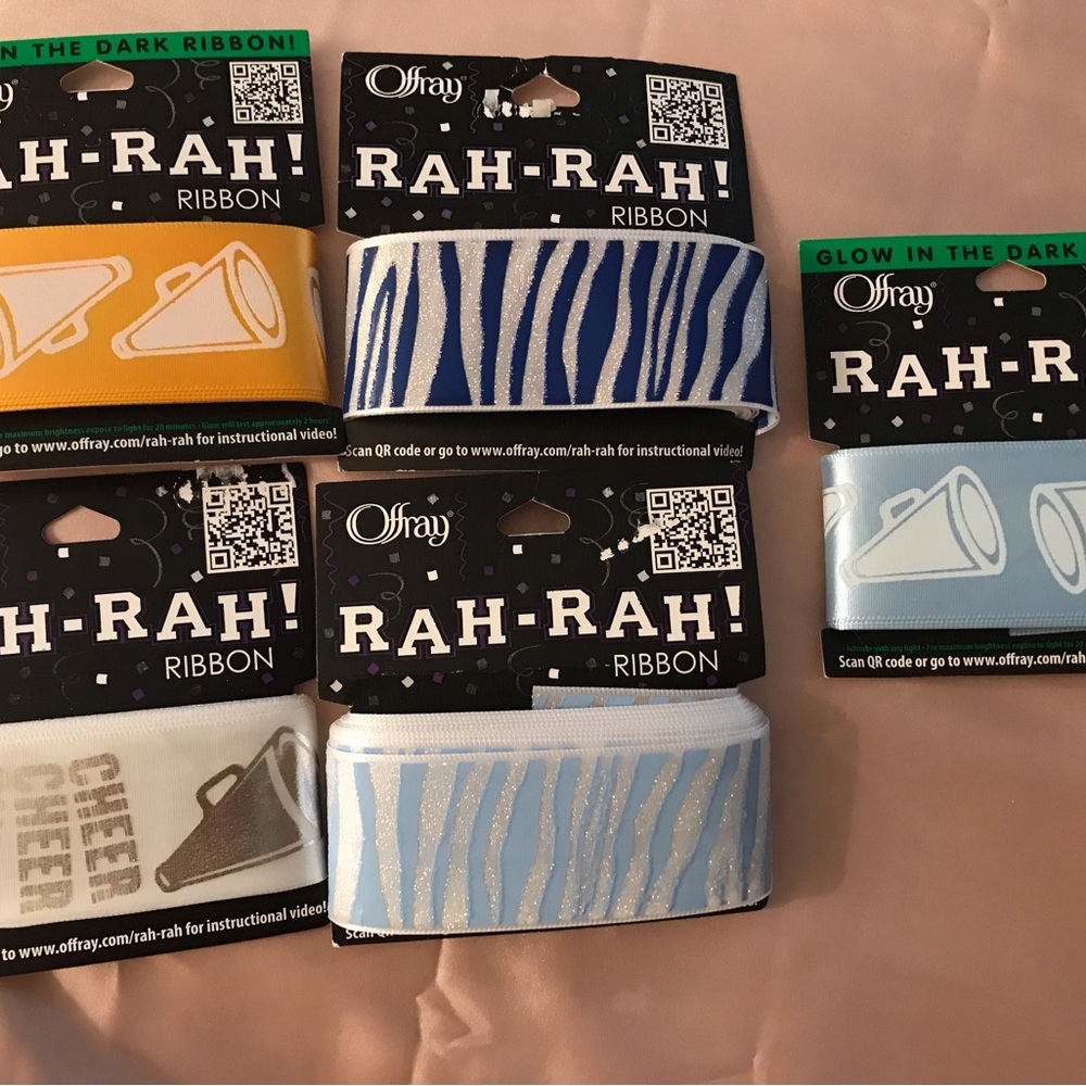 Rah-Rah! Kids Cheer Hair Ribbon bows school football sports